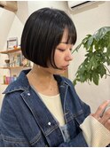 ミニボブ黒髪ボブコンパクトボブ