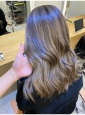 髪質改善＊ロングレイヤーグレーベージュ＊美髪【Zina船橋】
