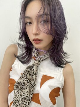 エダメ(EDAME) 【小顔・顔まわり】レイヤー/パープルカラー