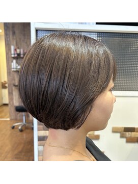 グローリープラス(Glory+plus) 丸っとショートボブ×ココアブラウン.