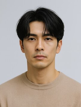 ハレ ヘアサロン(Hale hair salon) Hale刈り上げセンターパートフェザーパーマニュアンスパーマ原宿