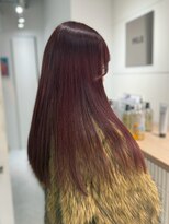 ペレ 原宿(PELE)&nbsp;ダブルカラー/ケアブリーチ/羽エクステ/原宿