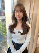 アクシス 栄店(`AXIS)&nbsp;森崎ワンホンレイヤー/ミルクティーブロンド/ダークブルー/栄