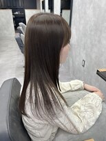 クラン 六甲道(Chlan)&nbsp;艶髪　赤み消しカラー　ナチュラルオリーブブラウン