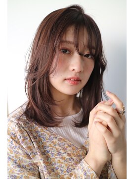 アールヘア ナチュラルアンドオーガニックサロン レイヤーミディ【カシスピンクベージュ】