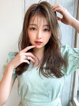 アフロート ディル(AFLOAT D'L) アフロート矢田菜津紀　シースルーバング20代30代大人髪型