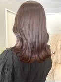 切りっぱなし ブリーチなし 暖色 木場美容室