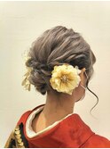 ヘアアレンジ/成人式/和装/七五三/編み込み/アップスタイル