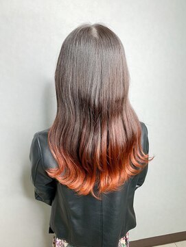 ワット 原宿店(W) ☆裾カラー×ハニーオレンジ☆