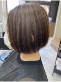 白髪ぼかしハイライトカラー
