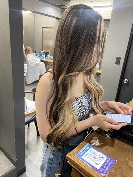 ボアップ 京橋店(boappu) #インナーカラー#インナー#フェイスフレーミング#ベージュカラー