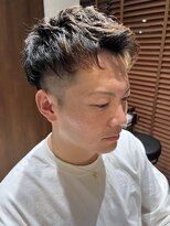 ソワ 四日市(soie)&nbsp;【soie岡村】アップバングパーマショート／ツーブロック