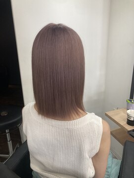 ラフ 難波店(LAFF) #黒髪#ボブルフ#ネビージュ#小顔#ワンレン