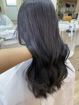 スノードロップ 高円寺店(Snowdrop)&nbsp;黒髪/グレーベージュ/レイヤーロング/前髪パーマ/高円寺