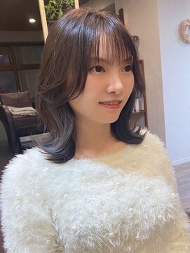 ミルティ(Myrtille) Myrtille☆くびれレイヤーボブ×コバルトグレージュ