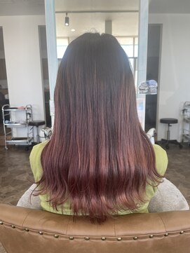 ヘアーディア みどり店(Hair...DiA) 透け感たっぷりバイオレッドピンク