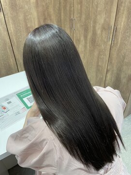 アヴァンス セブンパーク天美 松原店(AVANCE.) アッシュブラック×髪質改善カラー