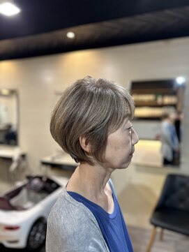 アンプヘアー 二条店(unpeu hair) ショートカット/イルミナカラー/白髪ぼかし/京都/二条