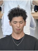 スパイキーショート×ピンパーマ