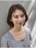 ボブ　ミディアムボブ　くびれボブ　広尾　恵比寿　麻布