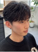 ニュアンスパーマ/韓国マッシュ/スパイキーショート/佐久間玲於
