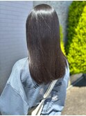 グレージュ 透明感カラー 艶髪 20代30代 髪質改善トリートメント