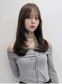 韓国風/レイヤーカット/顔周り/顔まわり/髪質改善/ベージュ