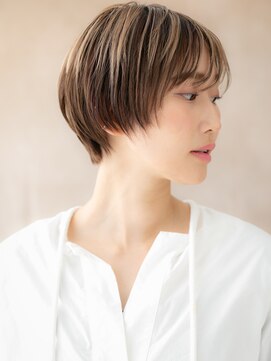 カバーヘアアンドスパ ブリス 浦和(COVER HAIR&SPA bliss) 透明感細めハイライトミニボブマッシュTc5浦和20代30代40代