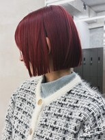 ミース(MIES)&nbsp;ボブ/ぱつっとボブ/暖色カラー/レッドカラー/なんば/担当者平井