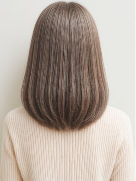 カバーヘア 上尾西口店(COVER HAIR) 小顔◎ミディアムボブ×透明感ミルクティーベージュp上尾!