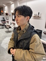 ルックアット(Look at)&nbsp;【Look at】MEN'S HAIR刈り上げセンターパートサーフカール