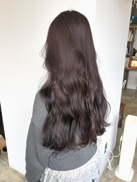 ヘアーアイストゥーレ(HAIR ICI TRE) ブリーチなしカラー ラベンダーグレージュ春カラー担当渡辺聖