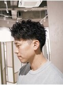 スパイキーショート×ピンパーマ