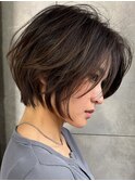 外国人風前下がりショートボブ n2026.06.22