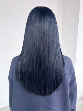 シオン(shion) ネビージュ透明感カラー黒髪ウルフレイヤーロング_ba537681