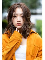 オースティン 錦糸町(AUSTIN) 大人かわいい前髪セシルカットココアブラウンフリンジウェーブ