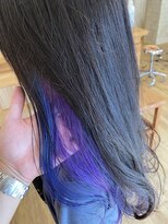 ソッリーソ ヘア(sorriso hair)&nbsp;【sorriso hair桜山】インナーカラー☆ブルーバイオレット