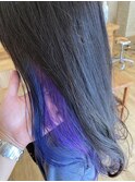【sorriso hair桜山】インナーカラー☆ブルーバイオレット
