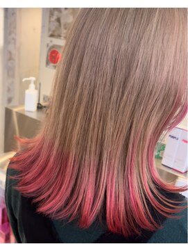 ヘアスタジオニコ(hair studio nico...) ピンク