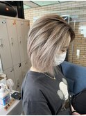 #黒髪#ボブルフ#ネビージュ#小顔#ワンレン