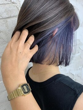 プライズ アイリス 池袋東口店(prize Iris) インナーカラー、ブルーバイオレット、池袋20代30代40代