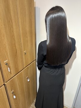 イオエ 梅田(ioe) ダブルカラー/大人ボブ/黒髪スタイル/髪質改善/縮毛矯正