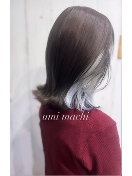 ウミマチ(umi machi) umi machi ホワイトピアス＋フェイスラインローライト2024/2/1