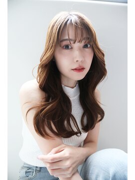 フィガロ ミーナ 東生駒店(FIGARO MINA) 韓国風くびれロング【小顔/ワンレン/ボブルフ】