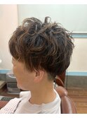女性ツーブロックパーマスタイル