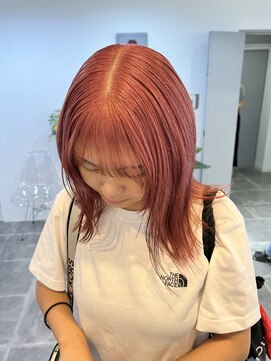 ペレ 栄店(PELE) 前髪/アンブレラカラー/こなれミディ/イメチェン/ウェーブパーマ