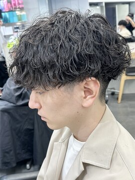 フィフス 渋谷(fifth) メンズマッシュ波巻きスパイラルパーマツイストスパイラルパーマ