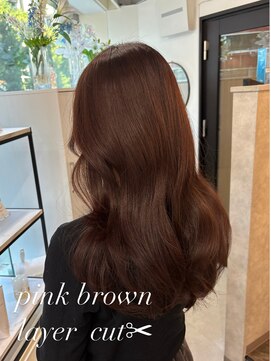 マーシュ 梅田(marshu) 吉岡Style/暖色/ピンクブラウン/レイヤーカット