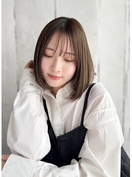 ナル 宇都宮(nalu) 大人可愛いナチュラルボブスタイル