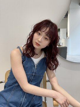 ジョエミバイアンアミ(joemi by Un ami) ミディアムパーマレイヤーパーマ前髪パーマデジタルパーマ